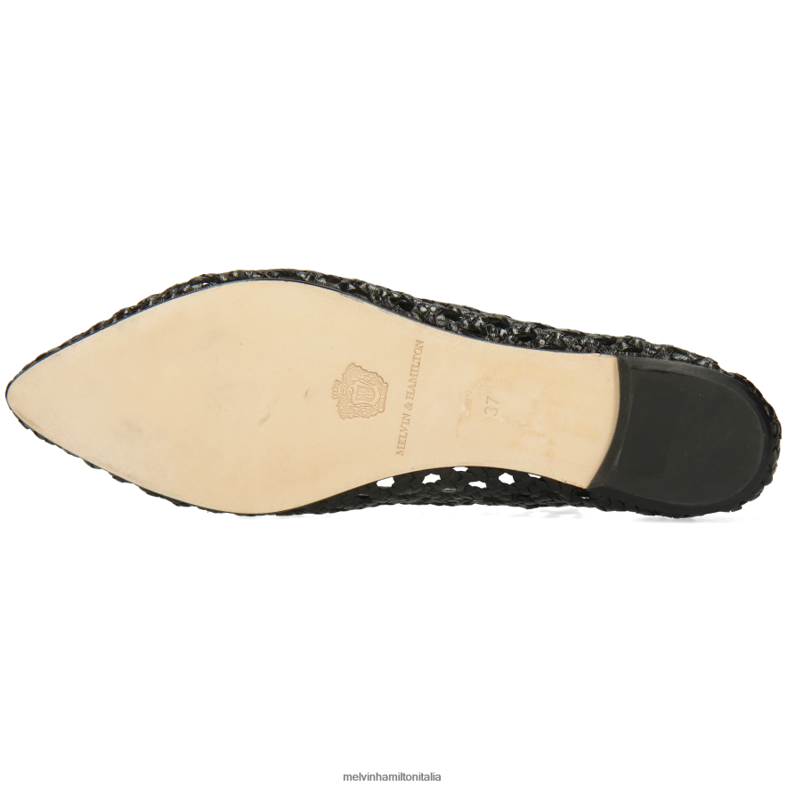 esso Melvin & Hamilton donne alexa16 nero ballerine L80P2P1957