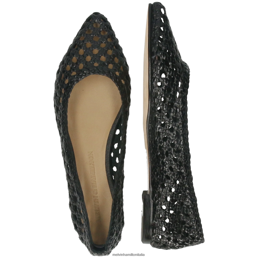 esso Melvin & Hamilton donne alexa16 nero ballerine L80P2P1957