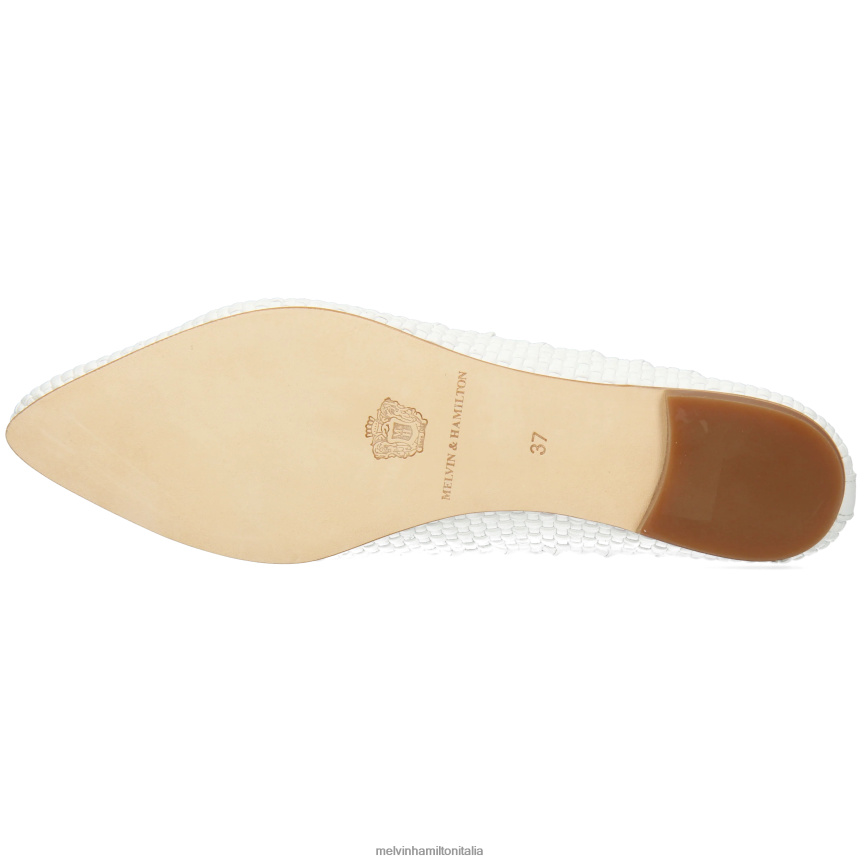 esso Melvin & Hamilton donne alexa 40 bianco ballerine DLT2BB1976