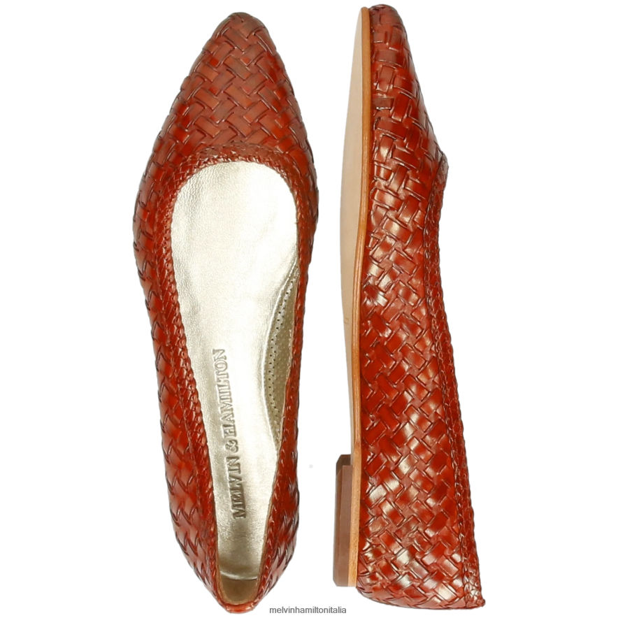 esso Melvin & Hamilton donne alexa 46 arancia ballerine L80P2P1955