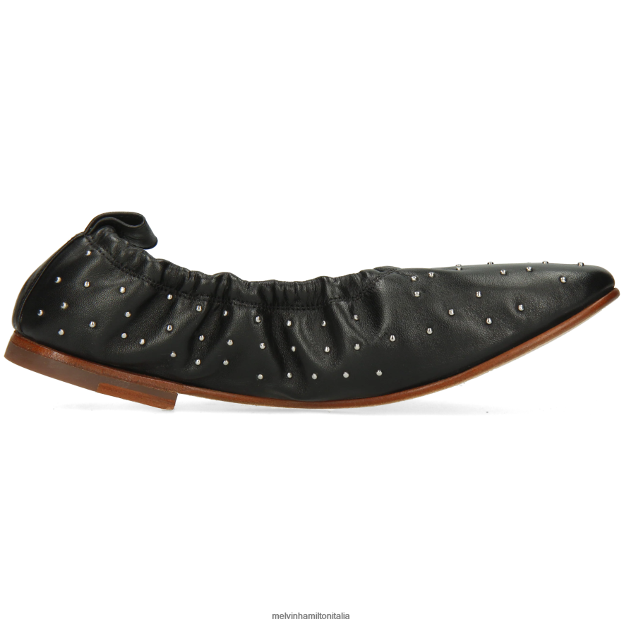 esso Melvin & Hamilton donne iride 7 nero ballerine L80P2P1953