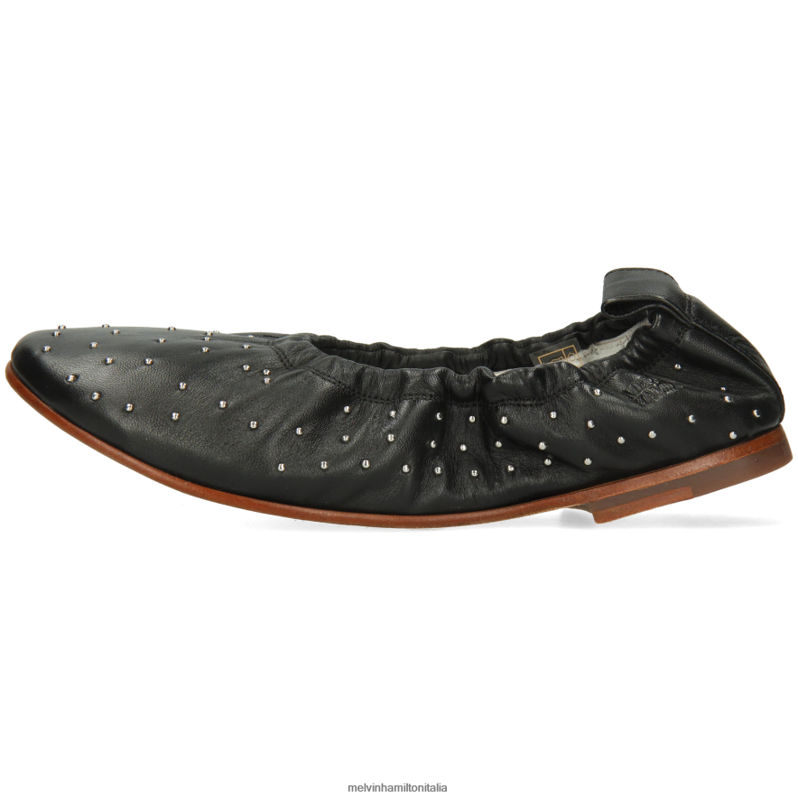 esso Melvin & Hamilton donne iride 7 nero ballerine L80P2P1953