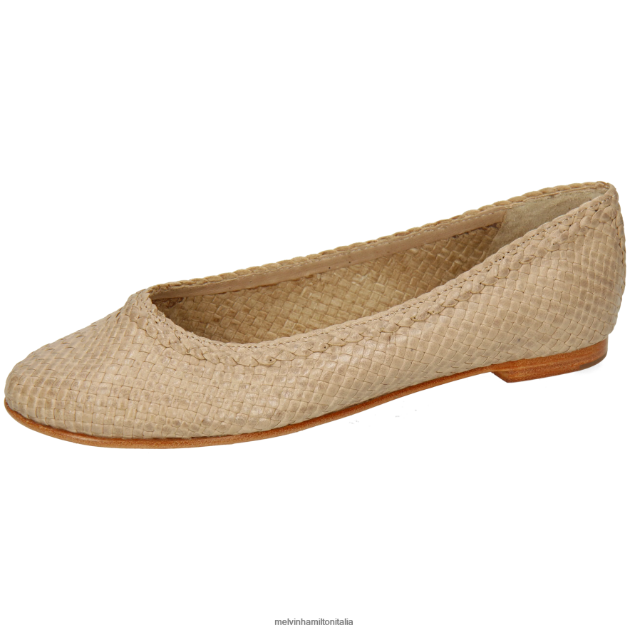 esso Melvin & Hamilton donne kata 5 beige ballerine L80P2P1961