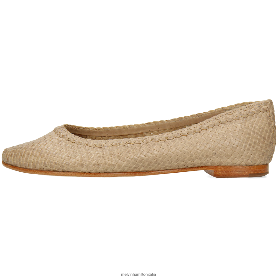 esso Melvin & Hamilton donne kata 5 beige ballerine L80P2P1961