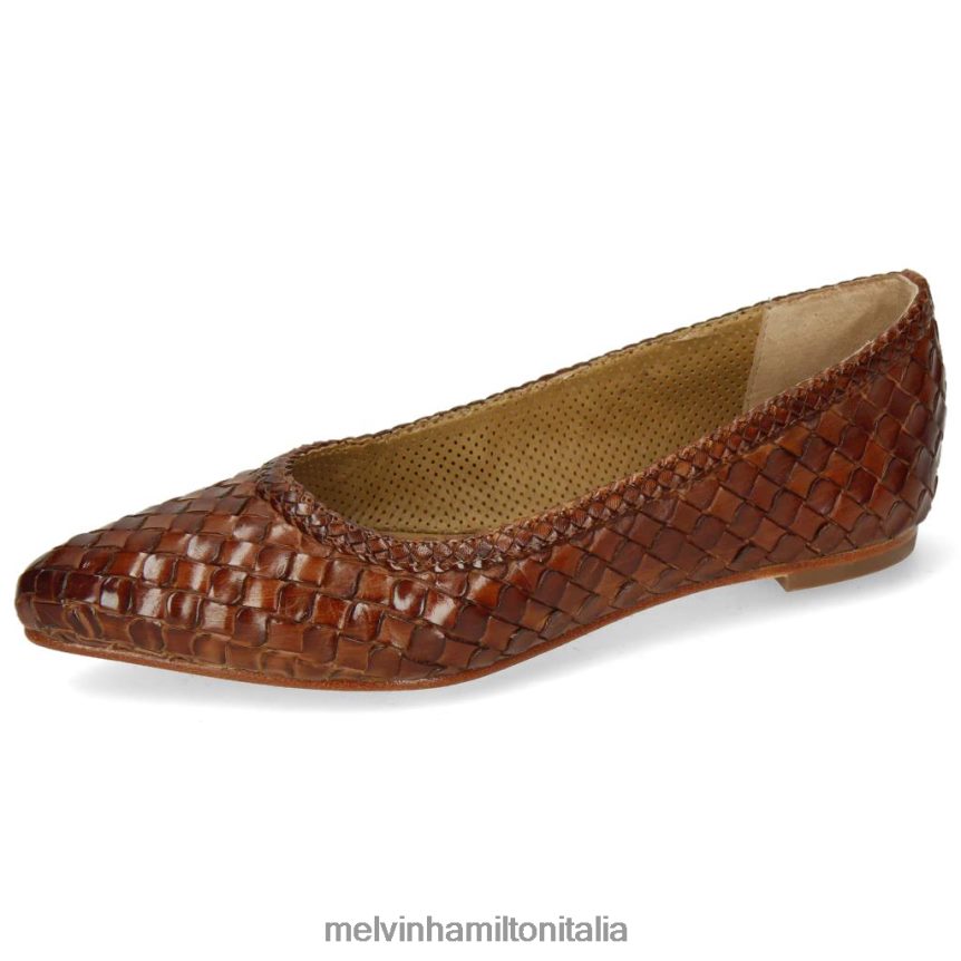 esso Melvin & Hamilton donne lidia 3 marrone ballerine DLT2BB1966
