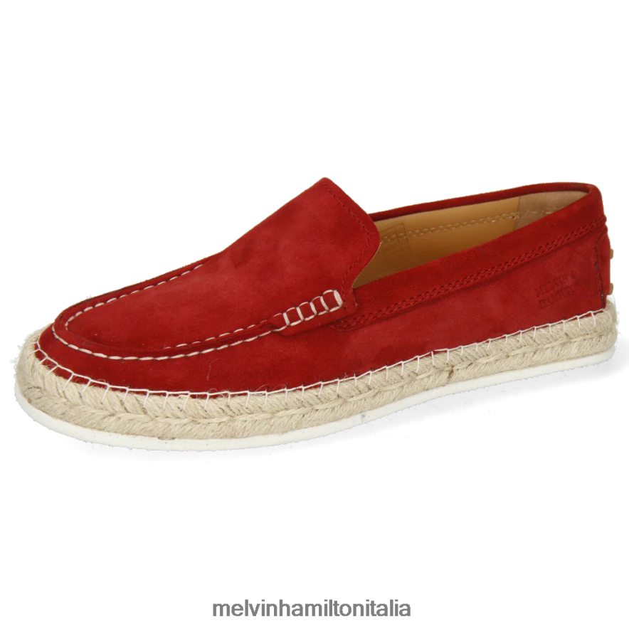 esso Melvin & Hamilton donne Carolina 13 rosso espadrillas L80P2P1881