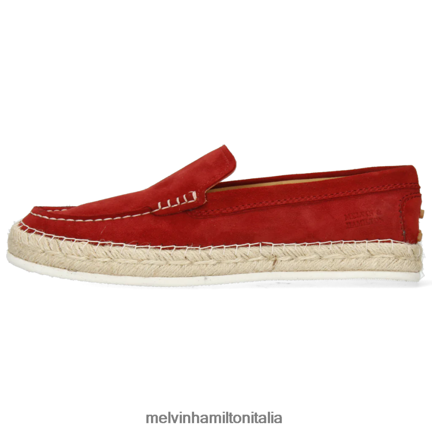 esso Melvin & Hamilton donne Carolina 13 rosso espadrillas L80P2P1881