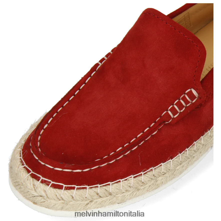 esso Melvin & Hamilton donne Carolina 13 rosso espadrillas L80P2P1881