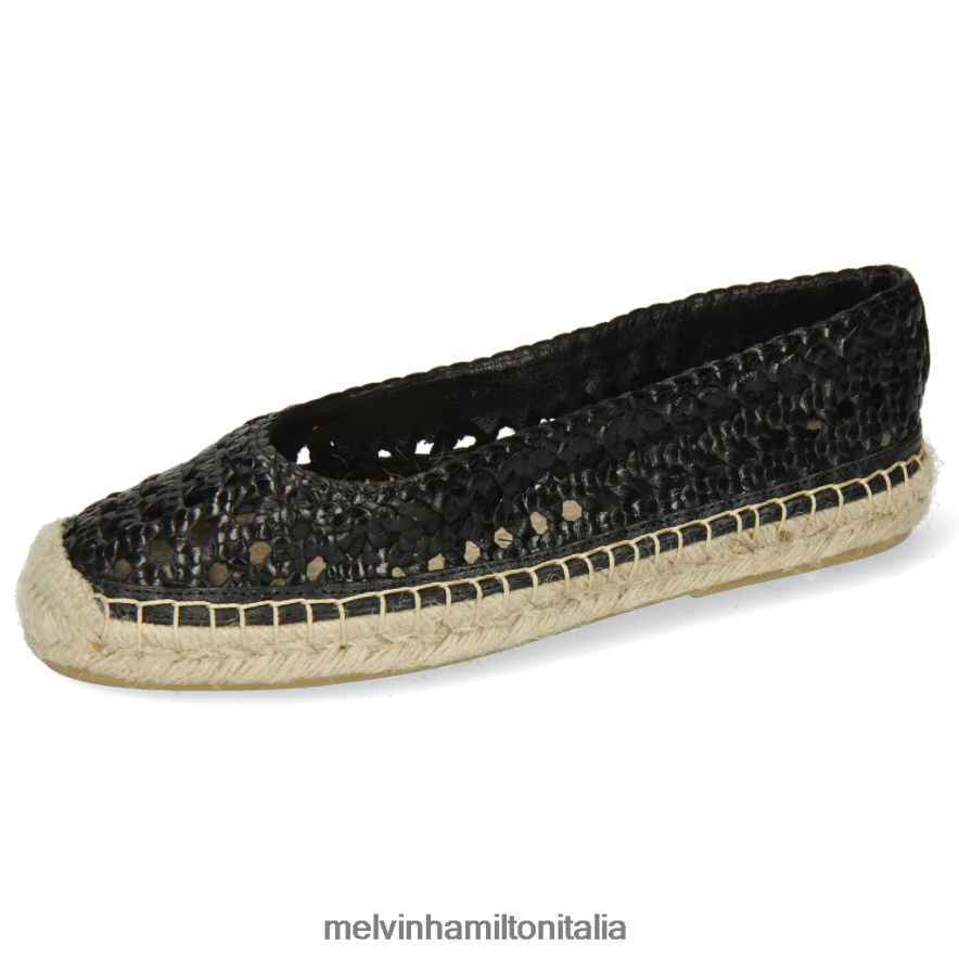 esso Melvin & Hamilton donne bre 1 nero espadrillas L80P2P1888