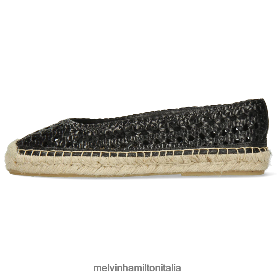 esso Melvin & Hamilton donne bre 1 nero espadrillas L80P2P1888
