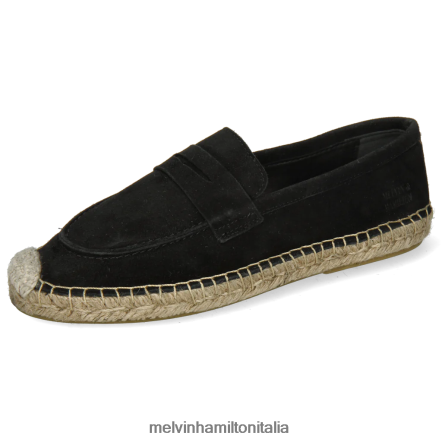 esso Melvin & Hamilton donne bre 2 nero espadrillas L80P2P1880