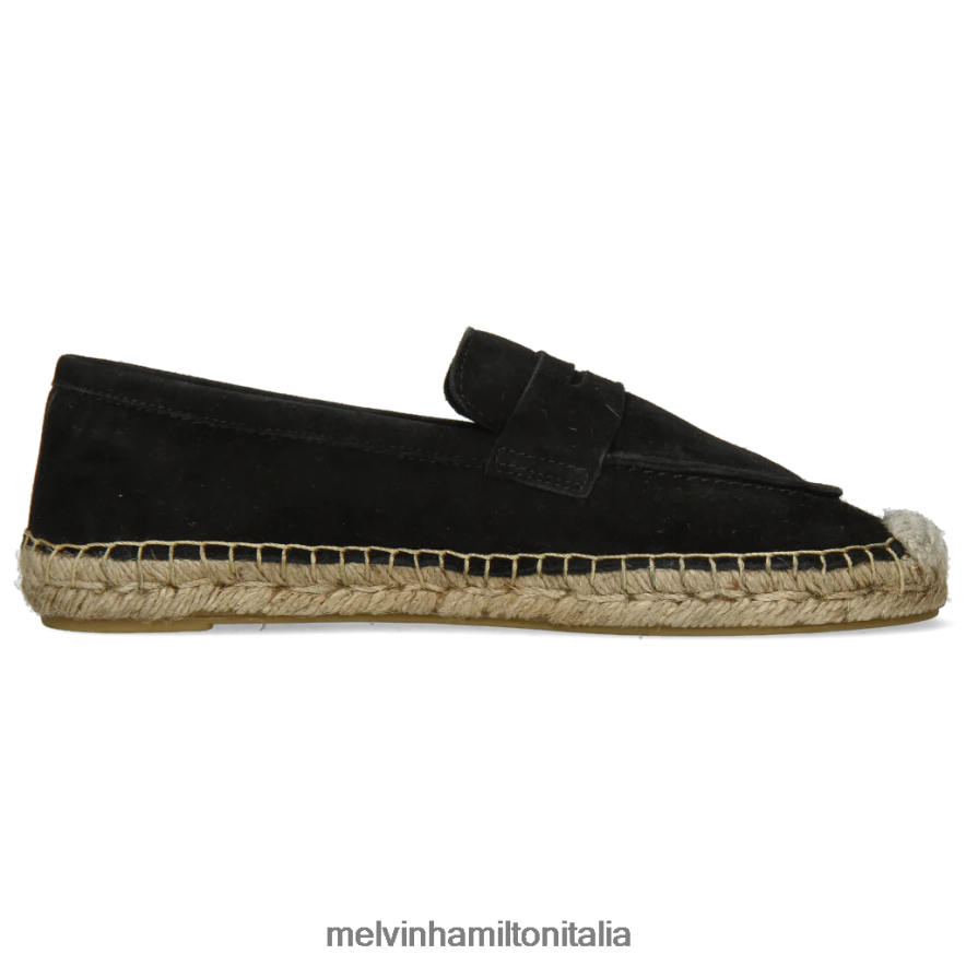 esso Melvin & Hamilton donne bre 2 nero espadrillas L80P2P1880