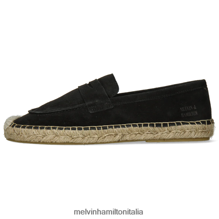 esso Melvin & Hamilton donne bre 2 nero espadrillas L80P2P1880