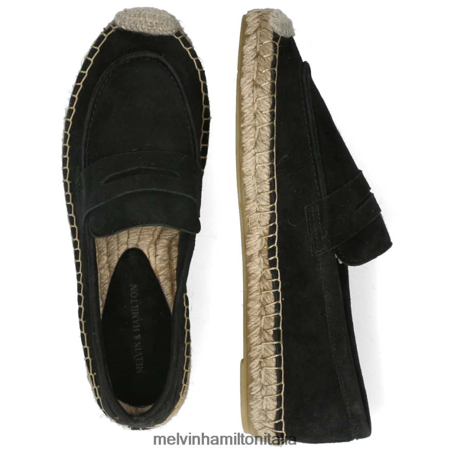 esso Melvin & Hamilton donne bre 2 nero espadrillas L80P2P1880
