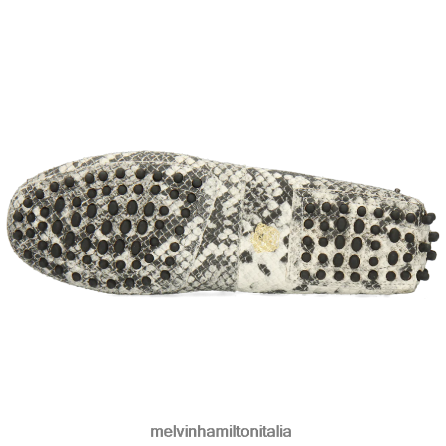 esso Melvin & Hamilton donne Carolina 1 grigio mocassini L80P2P1437