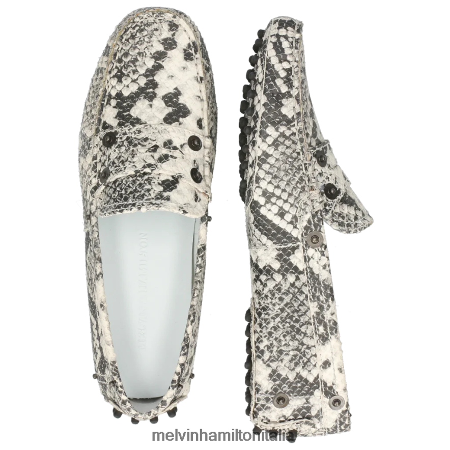 esso Melvin & Hamilton donne Carolina 1 grigio mocassini L80P2P1437