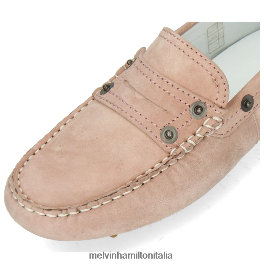 esso Melvin & Hamilton donne Carolina 1 rosa mocassini L80P2P1451