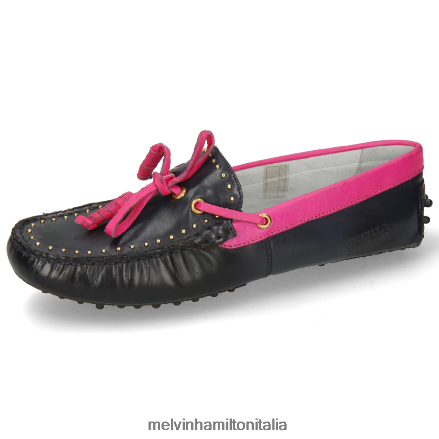 esso Melvin & Hamilton donne Carolina 8 blu mocassini L80P2P1435