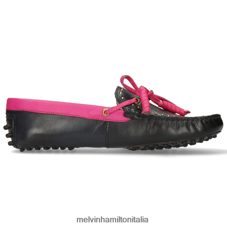 esso Melvin & Hamilton donne Carolina 8 blu mocassini L80P2P1435