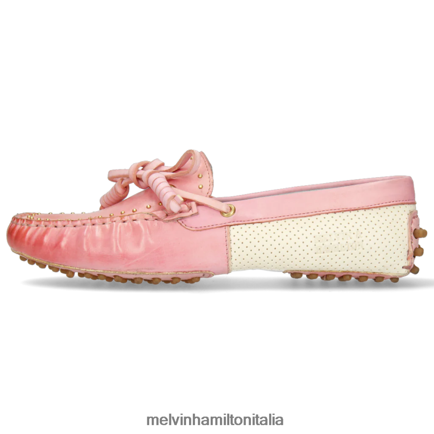 esso Melvin & Hamilton donne Carolina 8 rosa mocassini L80P2P1438