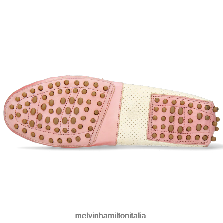 esso Melvin & Hamilton donne Carolina 8 rosa mocassini L80P2P1438