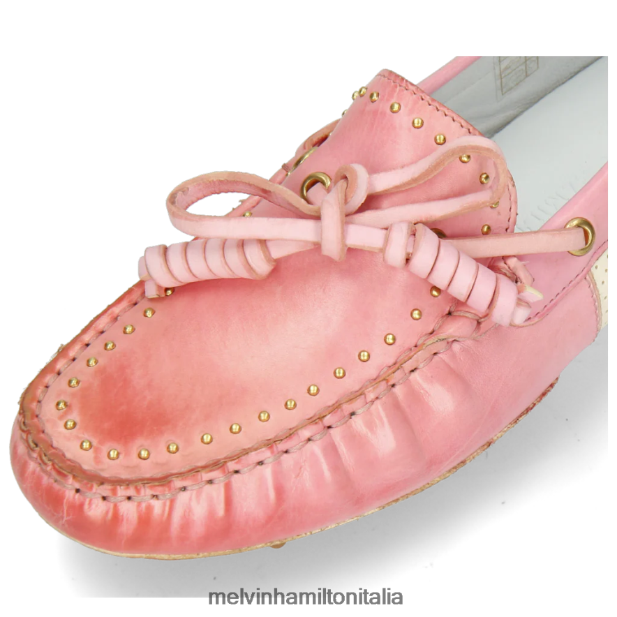 esso Melvin & Hamilton donne Carolina 8 rosa mocassini L80P2P1438