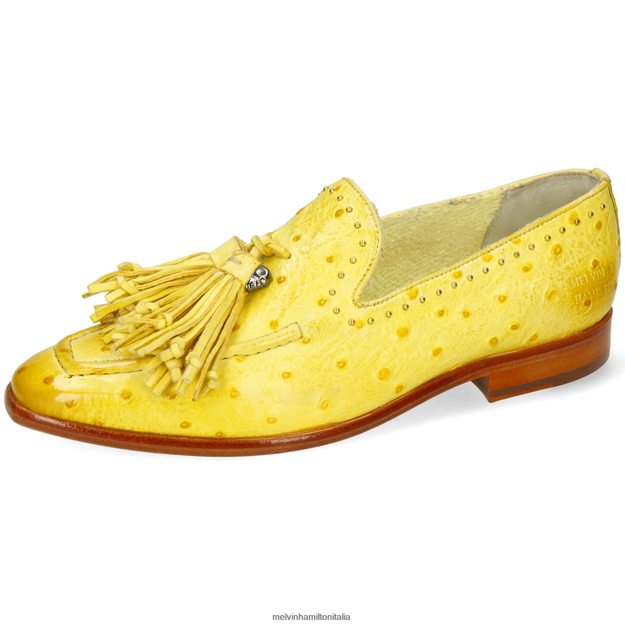 esso Melvin & Hamilton donne Emma 11 giallo mocassini L80P2P1341