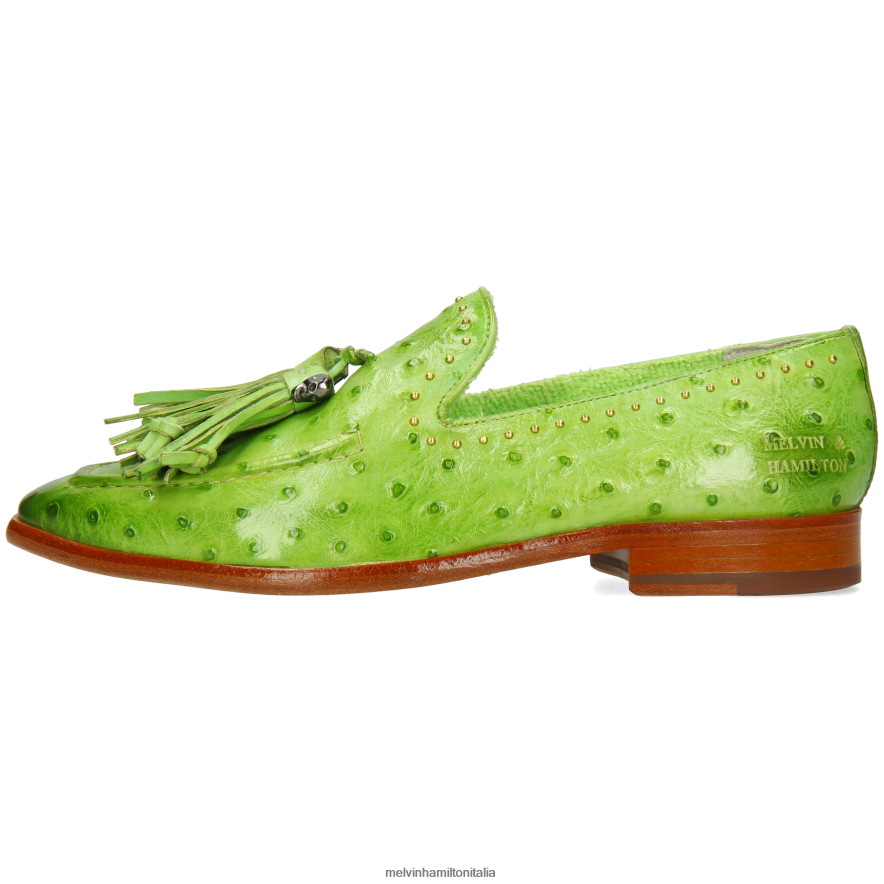 esso Melvin & Hamilton donne Emma 11 verde mocassini L80P2P1382
