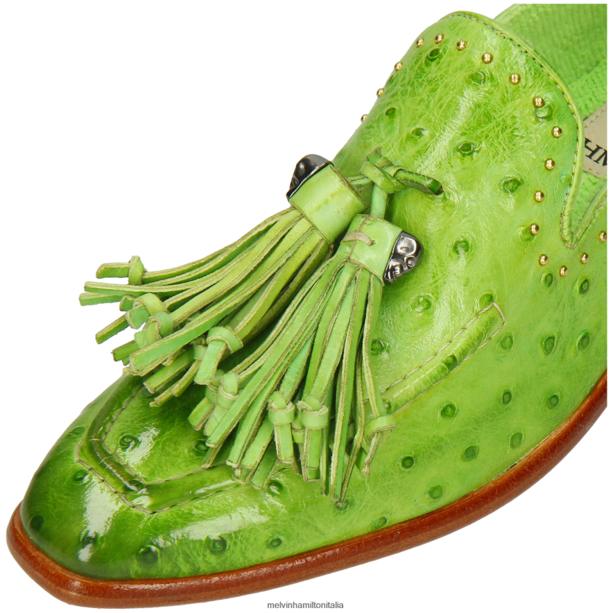 esso Melvin & Hamilton donne Emma 11 verde mocassini L80P2P1382