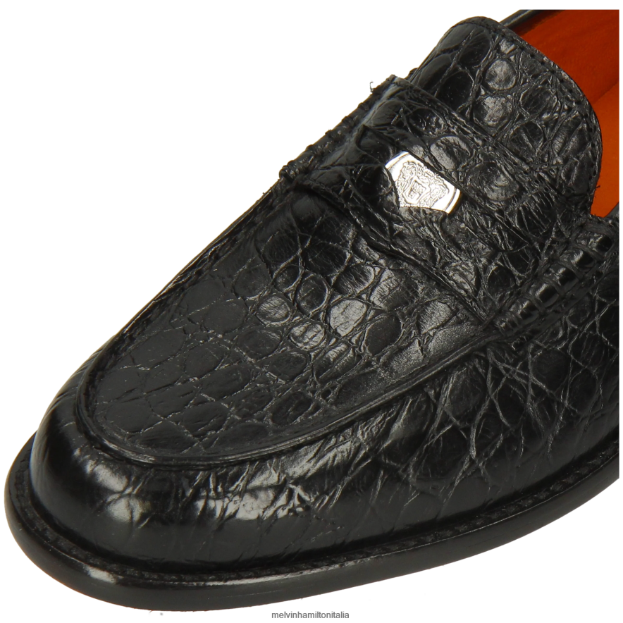 esso Melvin & Hamilton donne Gianna 3 nero mocassini L80P2P1314