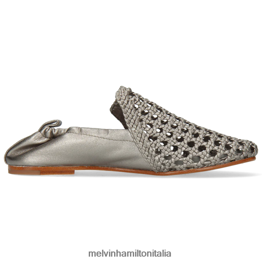 esso Melvin & Hamilton donne Melly 7 argento mocassini L80P2P1469