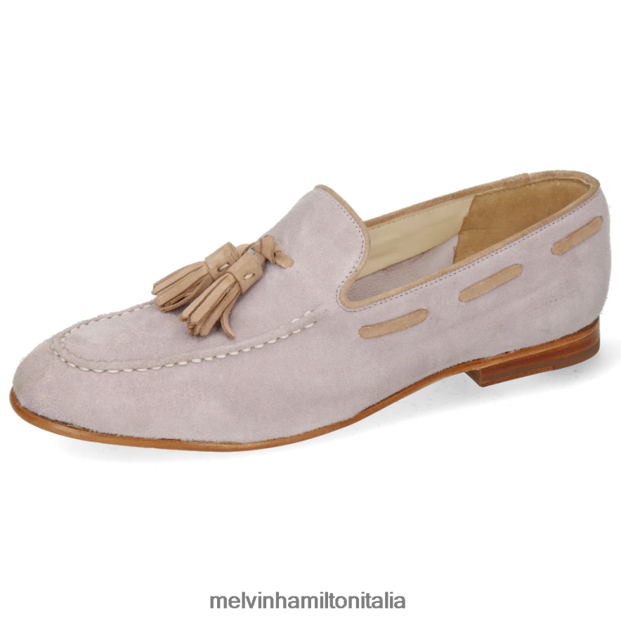 esso Melvin & Hamilton donne Monica 9 viola mocassini L80P2P1389