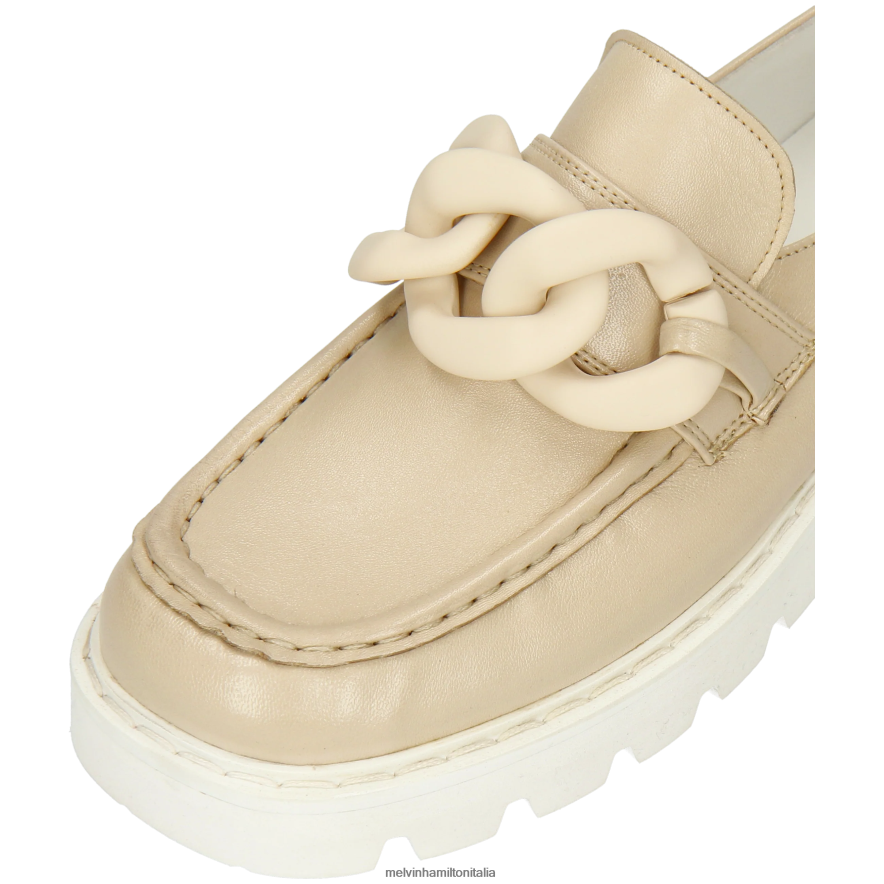 esso Melvin & Hamilton donne cassy 7 beige mocassini L80P2P1364