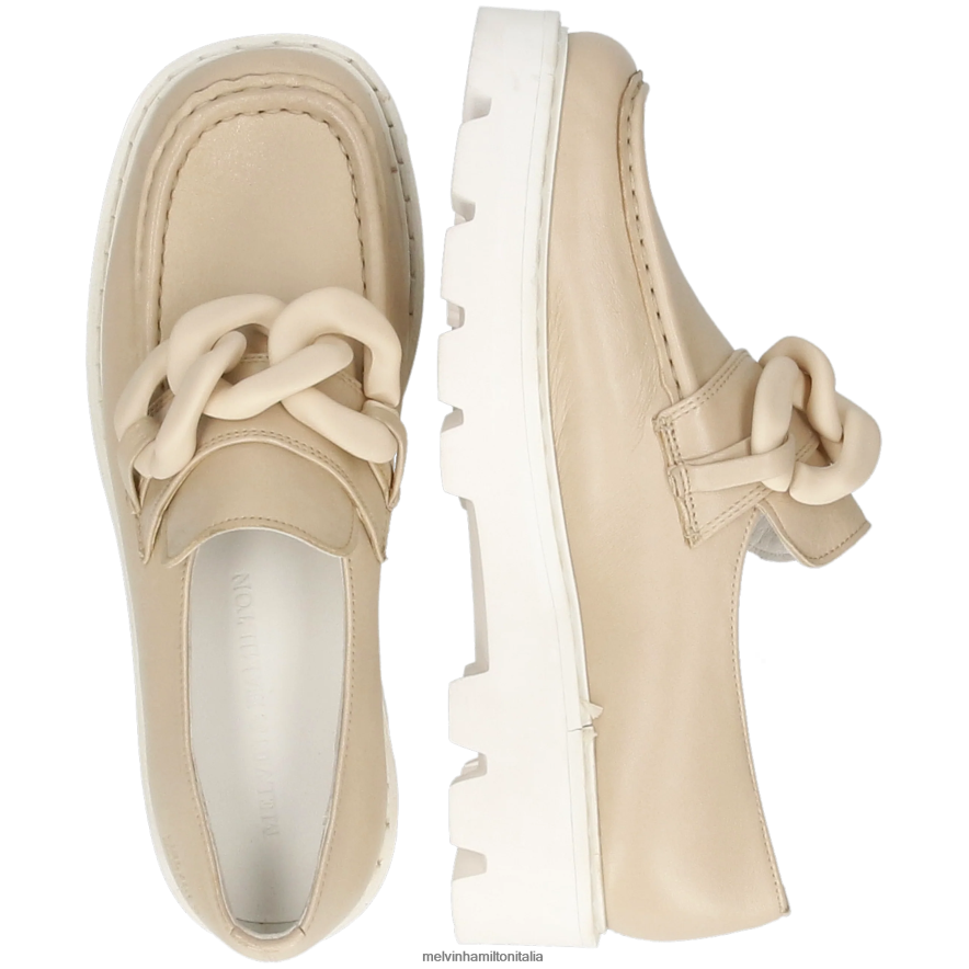 esso Melvin & Hamilton donne cassy 7 beige mocassini L80P2P1364