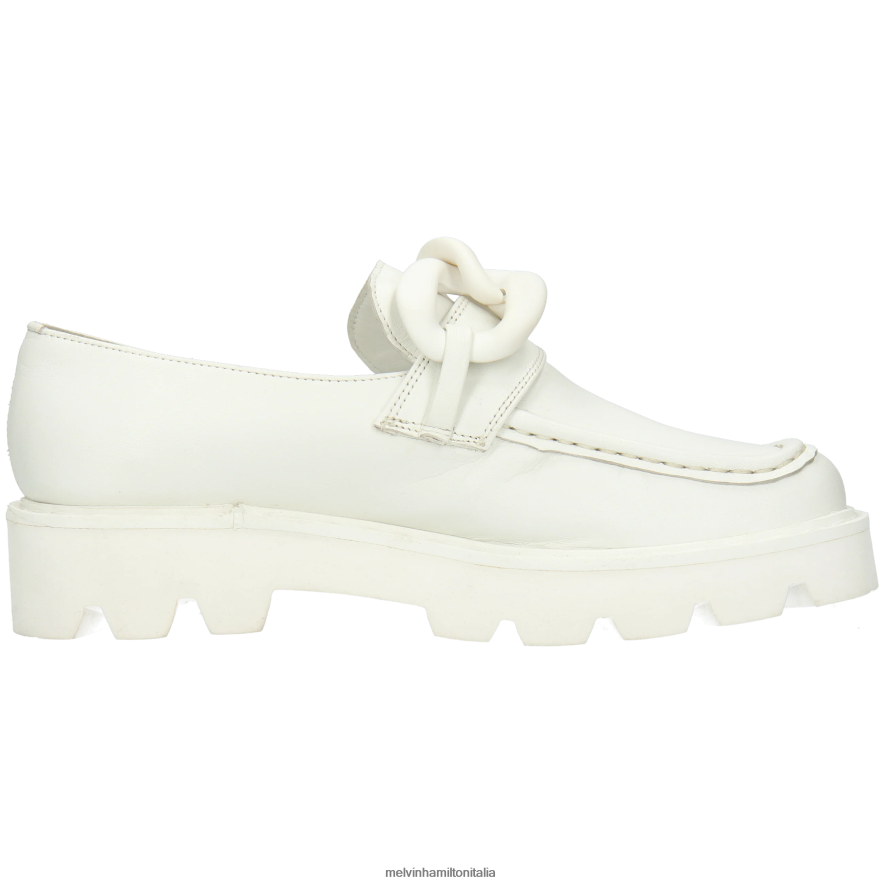 esso Melvin & Hamilton donne cassy 7 bianco mocassini L80P2P1374