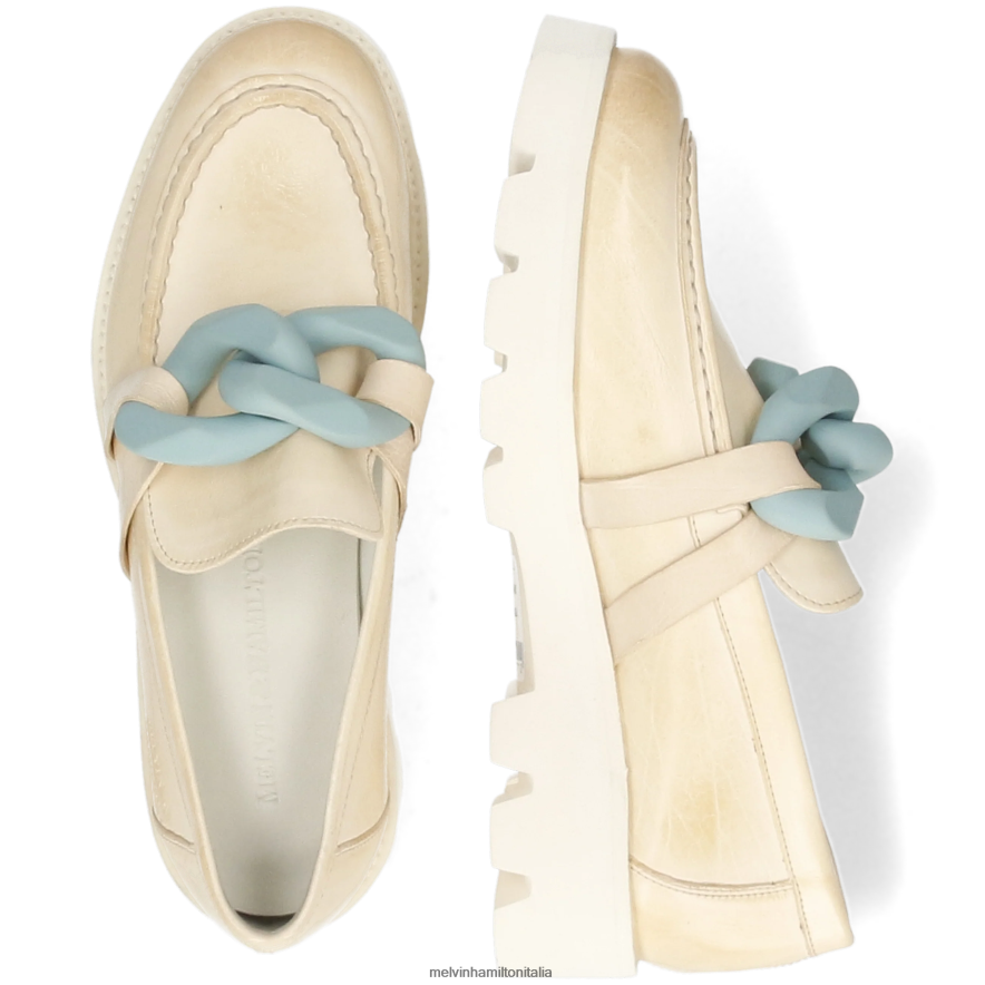 esso Melvin & Hamilton donne giada 32 beige mocassini L80P2P1432