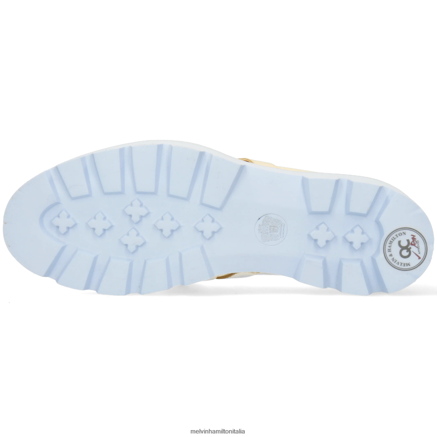 esso Melvin & Hamilton donne giada 32 bianco mocassini L80P2P1457