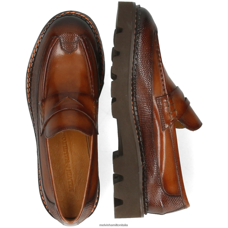esso Melvin & Hamilton donne giada 43 marrone mocassini L80P2P1415