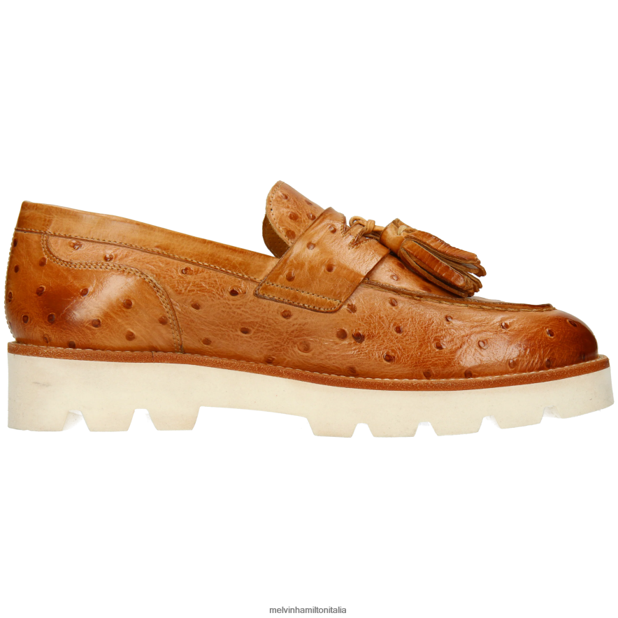 esso Melvin & Hamilton donne giada 44 Marrone chiaro mocassini L80P2P1344
