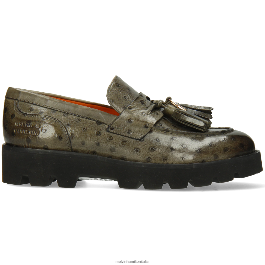 esso Melvin & Hamilton donne giada 44 verde mocassini L80P2P1315