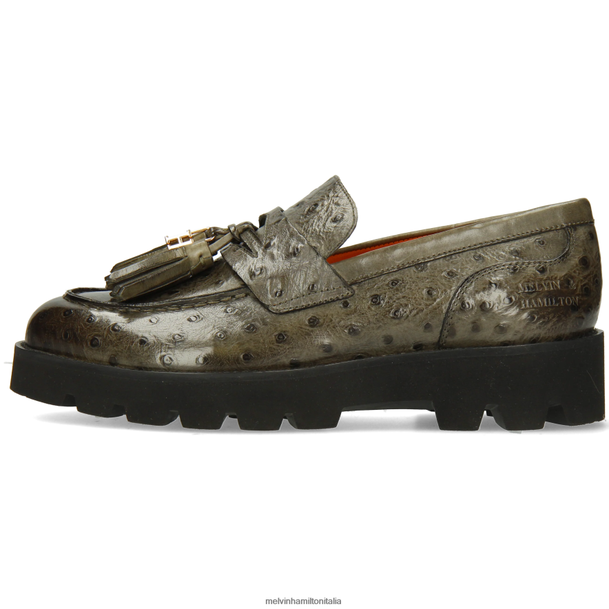 esso Melvin & Hamilton donne giada 44 verde mocassini L80P2P1315