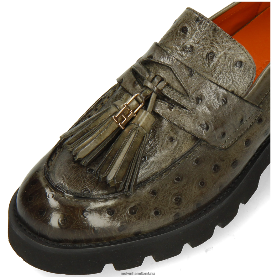 esso Melvin & Hamilton donne giada 44 verde mocassini L80P2P1315