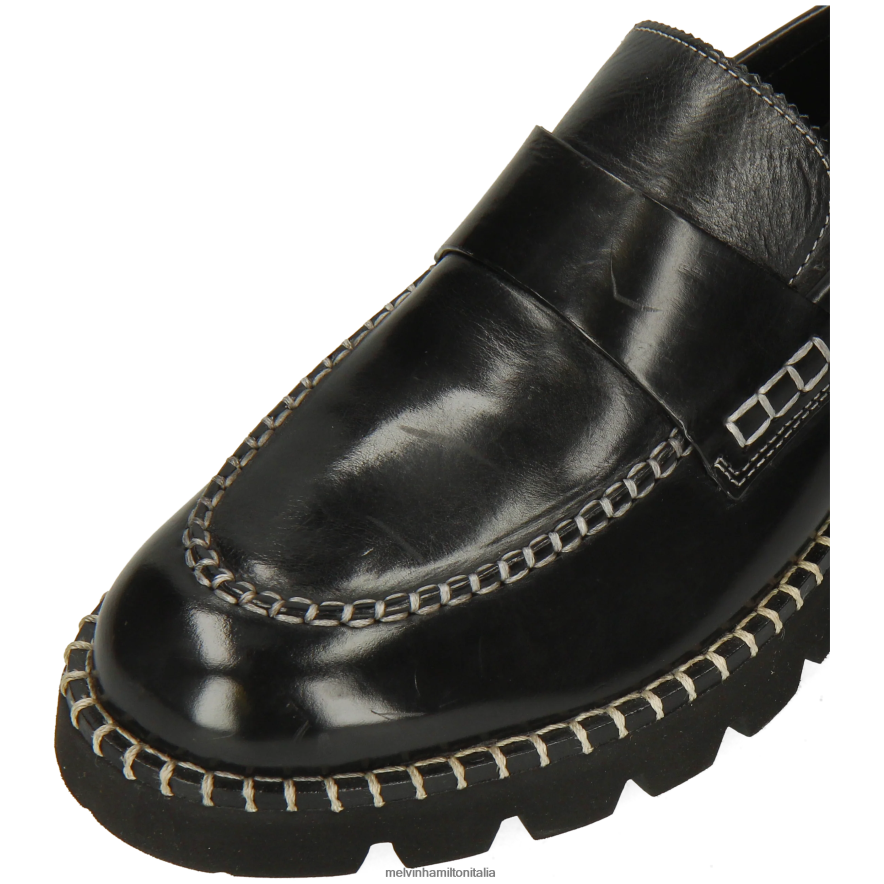 esso Melvin & Hamilton donne giada 55 nero mocassini L80P2P1386