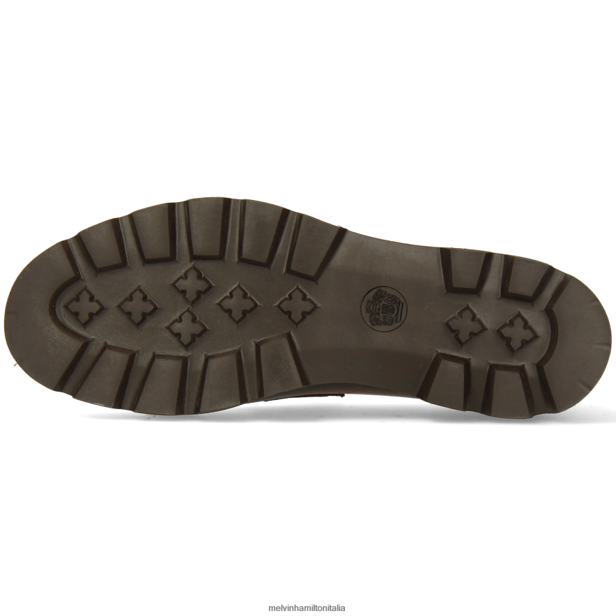 esso Melvin & Hamilton donne giada 6 arancia mocassini L80P2P1311