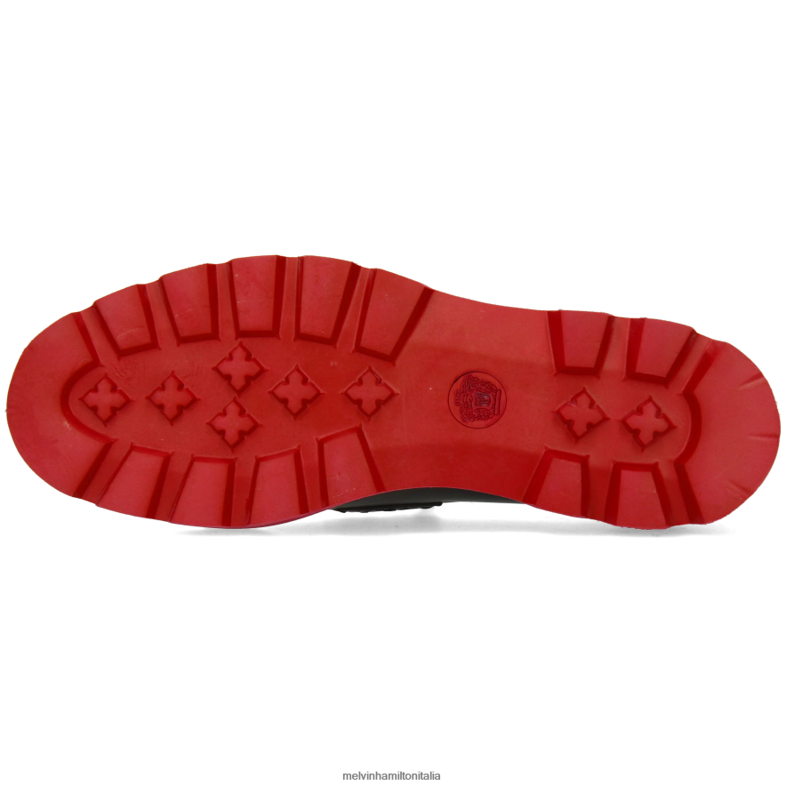 esso Melvin & Hamilton donne giada 6 nero mocassini L80P2P1383