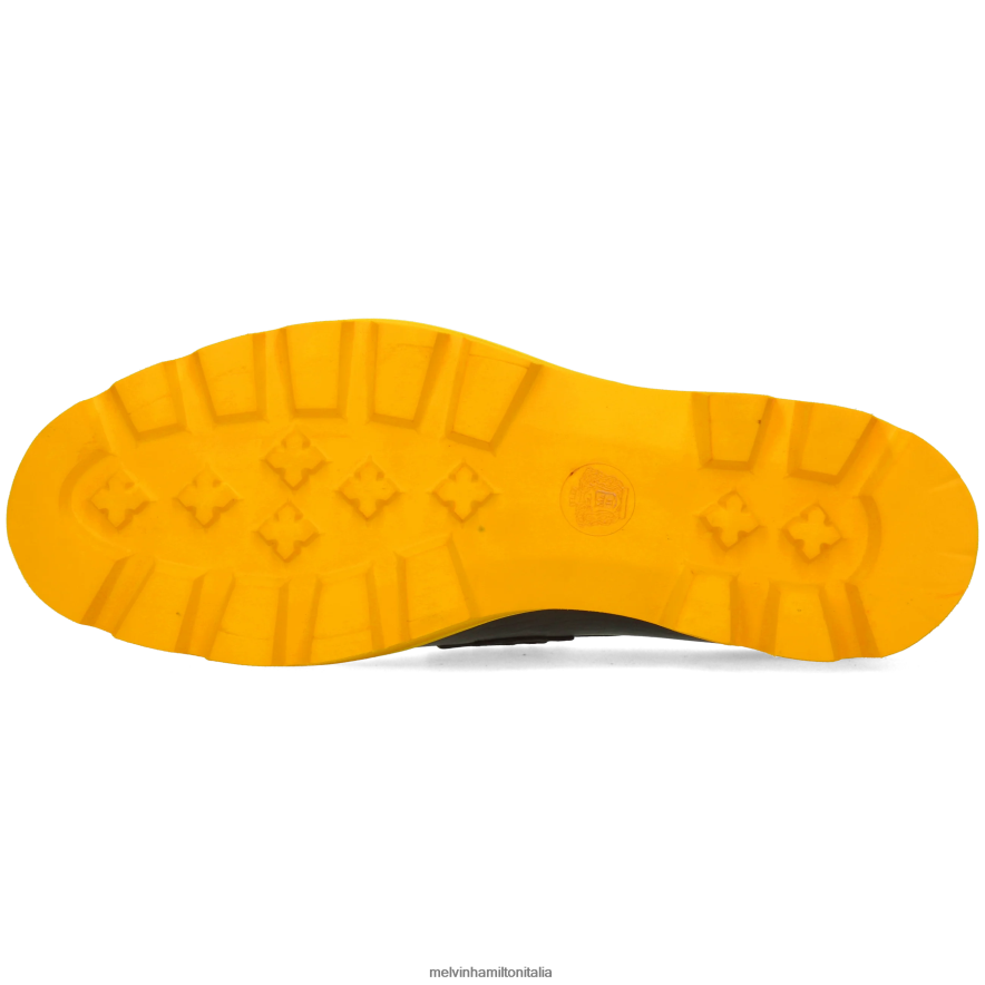 esso Melvin & Hamilton donne giada 6 nero mocassini L80P2P1393