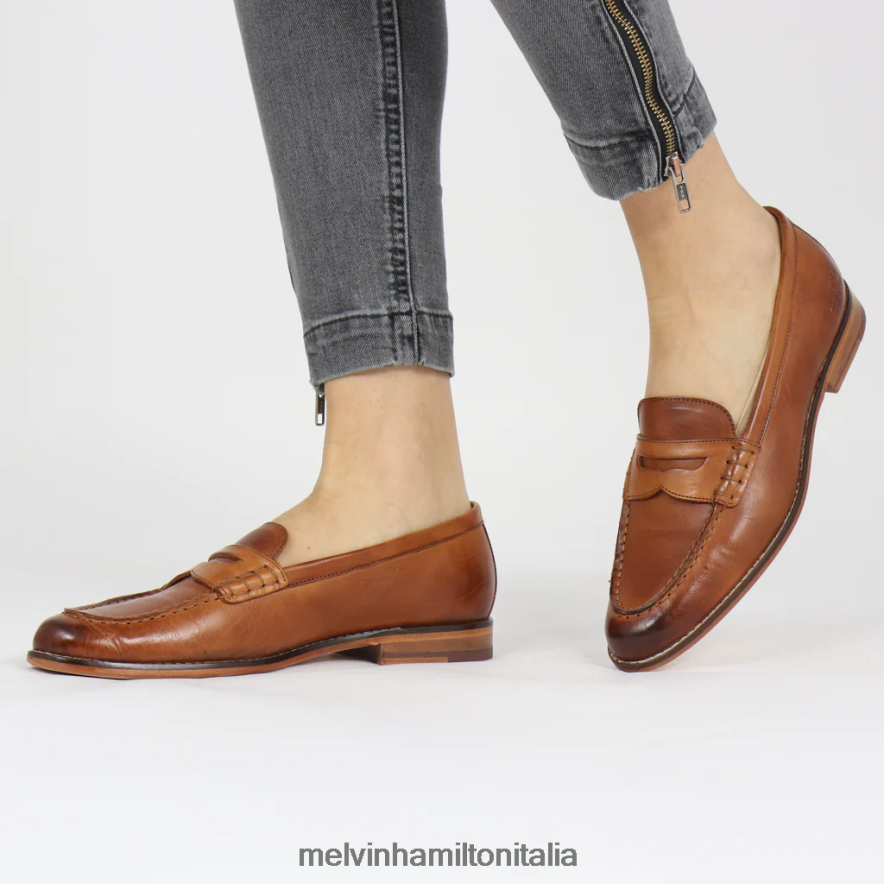 esso Melvin & Hamilton donne mia1 marrone mocassini L80P2P1472