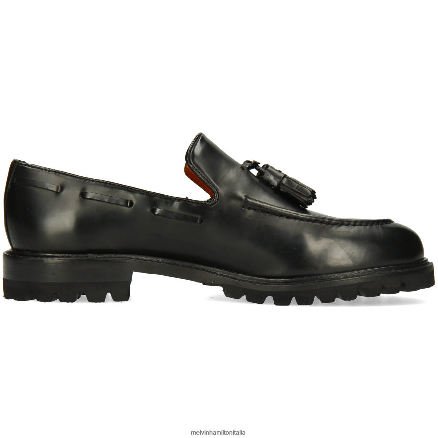 esso Melvin & Hamilton donne regina 2 nero mocassini L80P2P1385