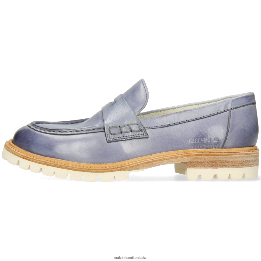 esso Melvin & Hamilton donne regina 6 blu mocassini L80P2P1379