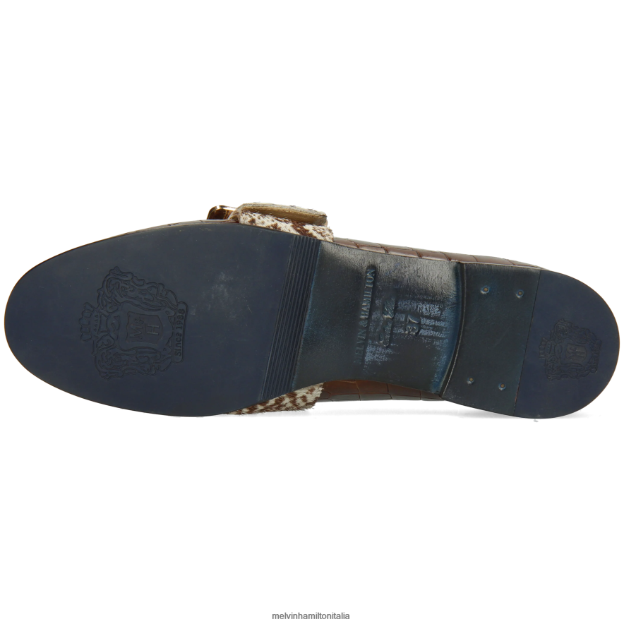 esso Melvin & Hamilton donne scarlatta 21 marrone mocassini L80P2P1387